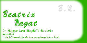 beatrix magat business card